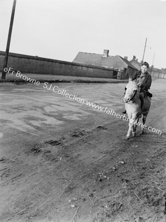 BOY ON DONKEY